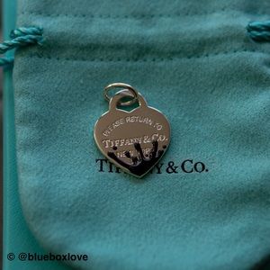Authentic Tiffany & Co. Splash heart tag charm